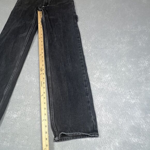 J Galt Jeans Womens Size Small Black Charcoal Carpenter Straight Leg 90s Y2K - Picture 7 of 10